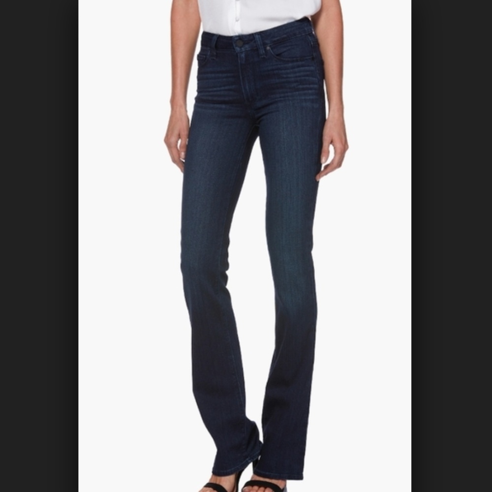 Paige High Rise Manhattan Boot Cut Jeans